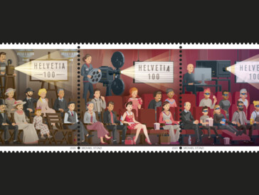 Die Schweizerische Post feiert «125 Jahre Kino» mit drei Briefmarken in limitierter Auflage