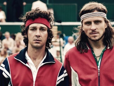 Der Schwede Sverrir Gudnason spielt die hitzige Tennislegende Björn Borg (rechts)