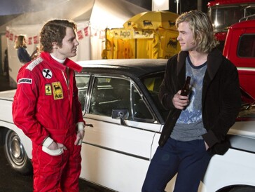 Daniel Brühl und Chris Hemsworth in «Rush»