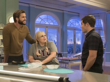 Blake (Liam Hemsworth, links) findet Natalie absolut "beguiling", was Natalie nicht wirklich in Begeisterungsstürme versetzt.