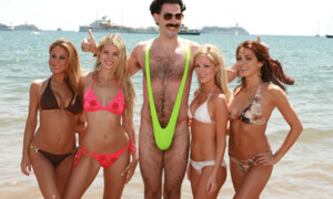 Nackte Haut schockiert auch 2006 noch. Borat im "Mankini" posiert halb nackt an der Croisette.