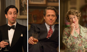 Seit vergangenem Donnerstag läuft «Florence Foster Jenkins» in den Kinos, in welchem Hugh Grant den liebevollen Ehemann der unbegabten Sängerin Lady Florence (Meryl Streep) verkörpert. Hugh Grant sagte zur Zusammenarbeit mit Meryl Streep folgendes: «Ich war extrem nervös. Gut, dass es Simon Helberg (ganz links) gab, denn er war sogar noch aufgeregter als ich. Wir hatten unsere Garderoben nebeneinander, und durch die dünnen Wände konnte ich ihn vor den Aufnahmen jeweils zittern hören». Meryl sei wie erwartet eine begnadete Schauspielerin, die sich ihren Rollen komplett hingibt. «Bei traurigen Szenen kam auch eine traurige Meryl ans Set, bei glücklichen Szenen eine glückliche Meryl. Und bei Streitszenen... das kann man sich ja denken.»